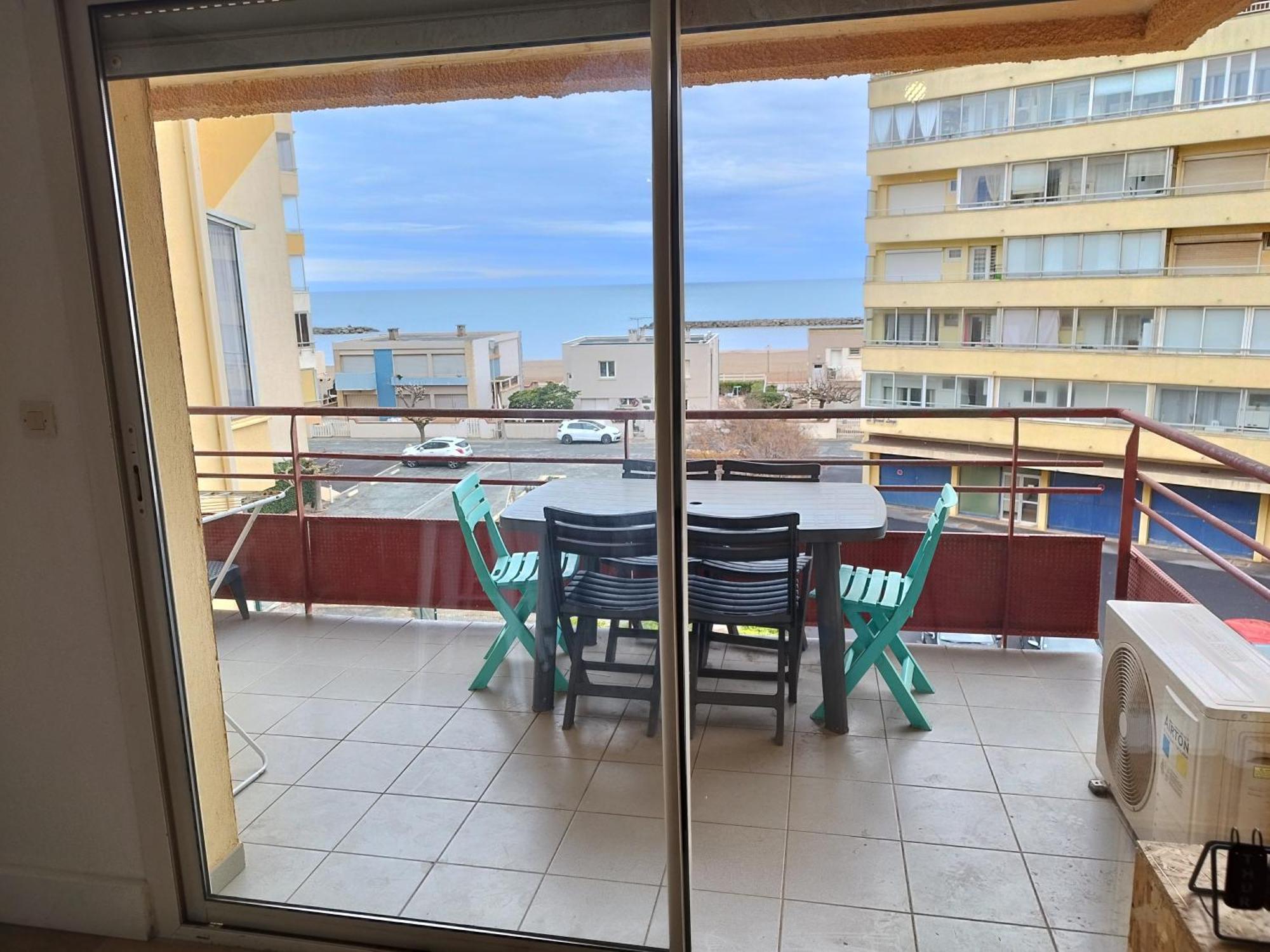 T3 Vue Mer Avec Acces A La Plage, Wifi, Clim - Dansnotreappart-Com - Valras-Plage Zewnętrze zdjęcie